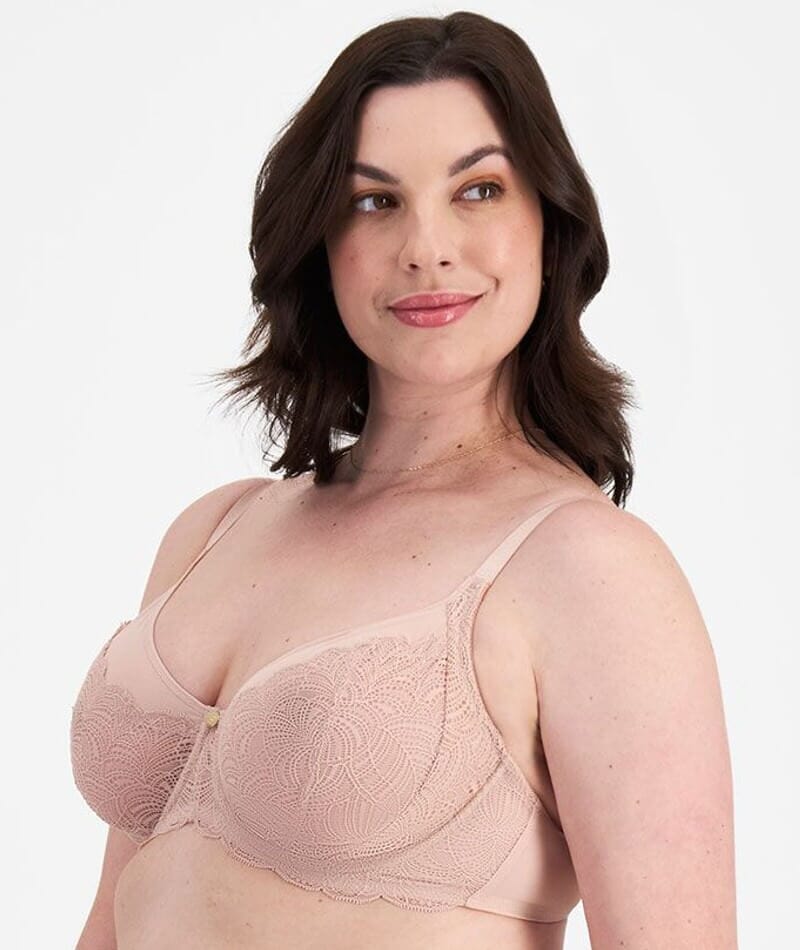 Berlei Lift & Shape Minimiser Bra - Nude Lace Bras